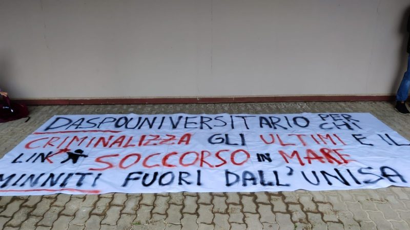 Salerno: Ateneo, Link Fisciano per libertà di movimento “Minniti in Ateneo non lo vogliamo!”