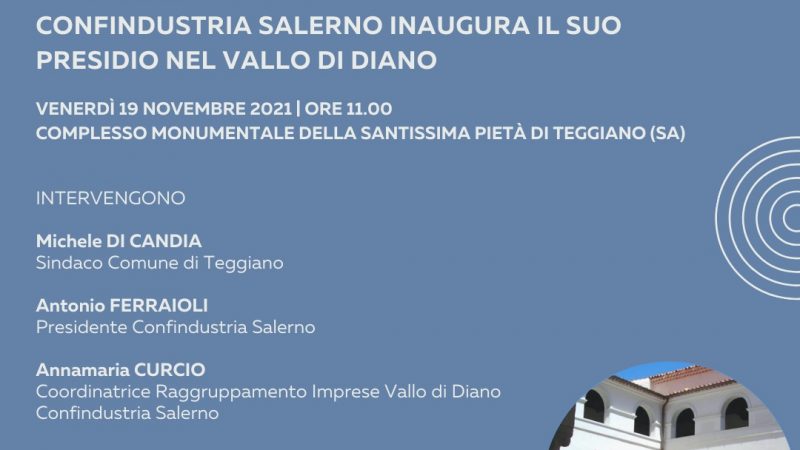 Teggiano: inaugurazione presidio Confindustria Salerno