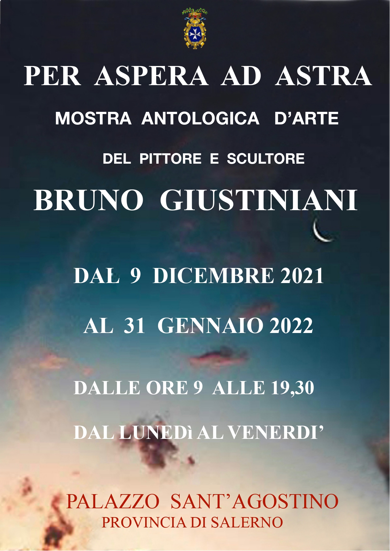 Salerno: mostra artistica di Bruno Giustiniani a Palazzo Sant’Agostino