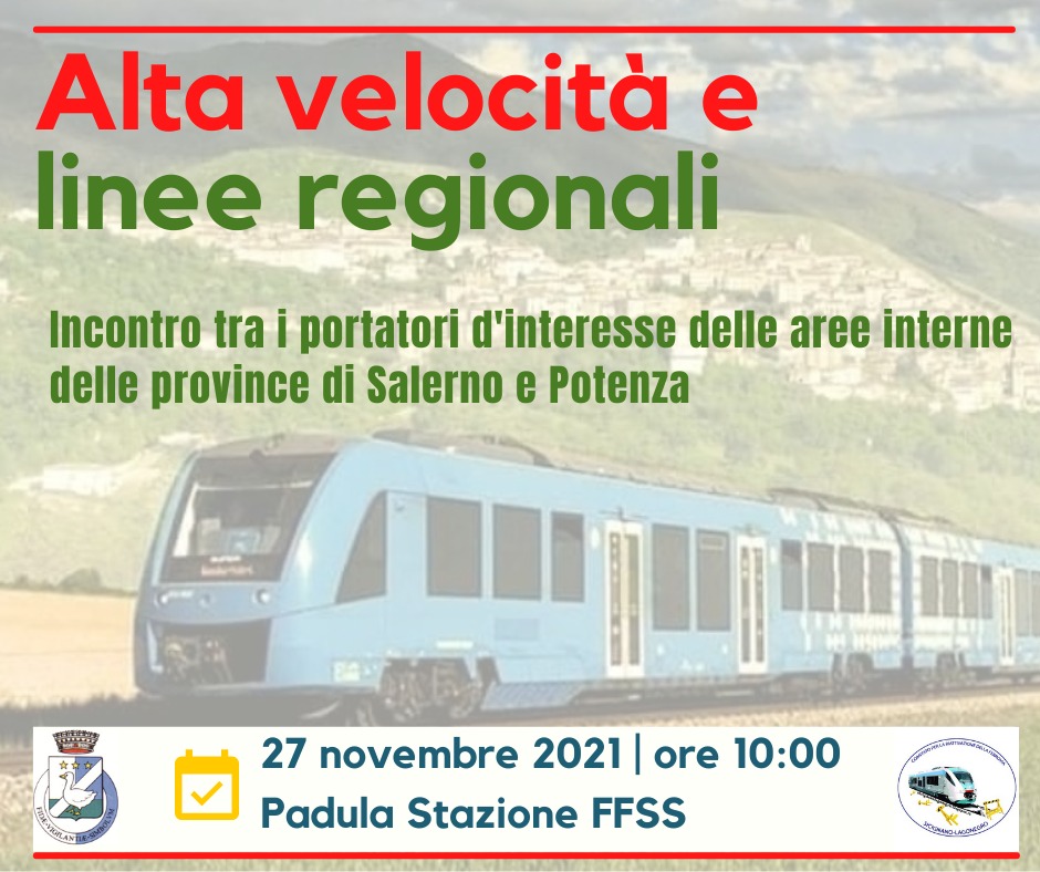 Padula: Comitato riattivazione Ferrovia Sicignano-Lagonegro, svolta per viabilità, manifestazione pubblica