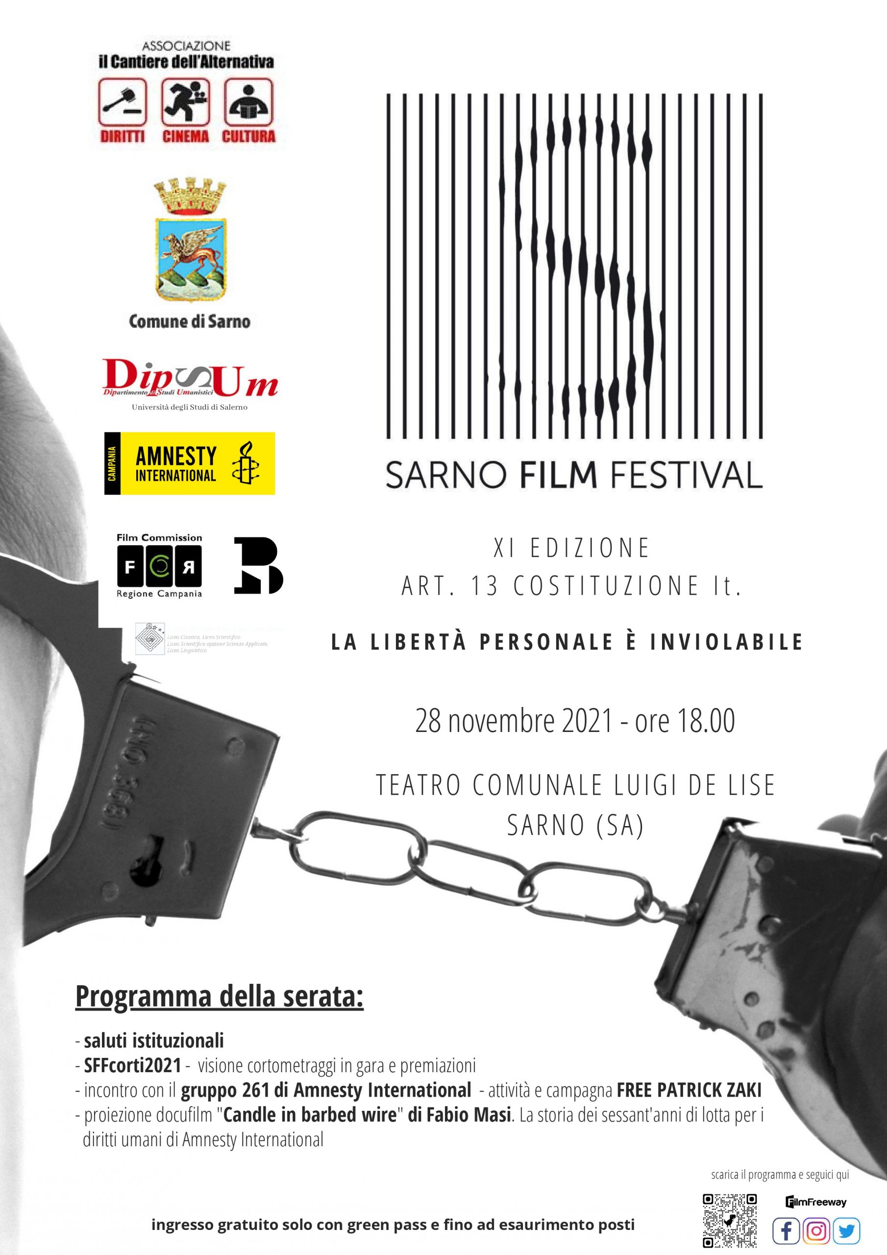 Sarno: Programma Sarno Film Festival 2021, annullata proiezione film “Yaya e Lennie – The Walking Liberty”