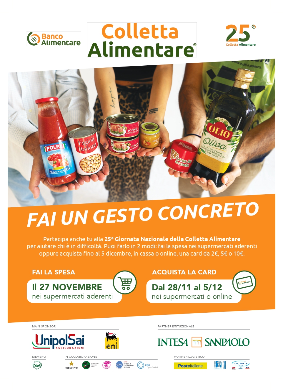 Campania: Banco Alimentare a lavoro per 25^ Giornata Nazionale Colletta Alimentare, spesa per disagiati