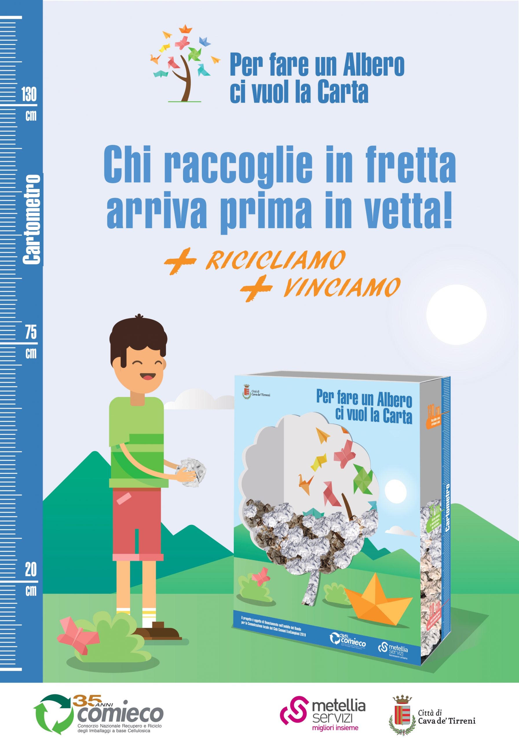 Cava de’ Tirreni: Metellia Servizi, al via Progetto “Per fare un albero ci vuol la carta”