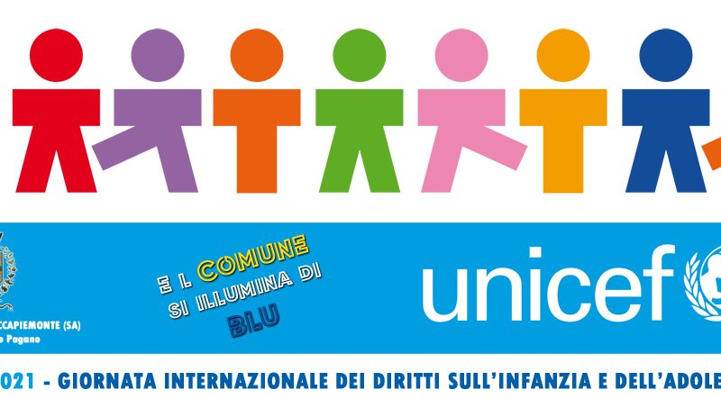 Roccapiemonte: Giornata internazionale diritti infanzia ed adolescenza, Comune in blu
