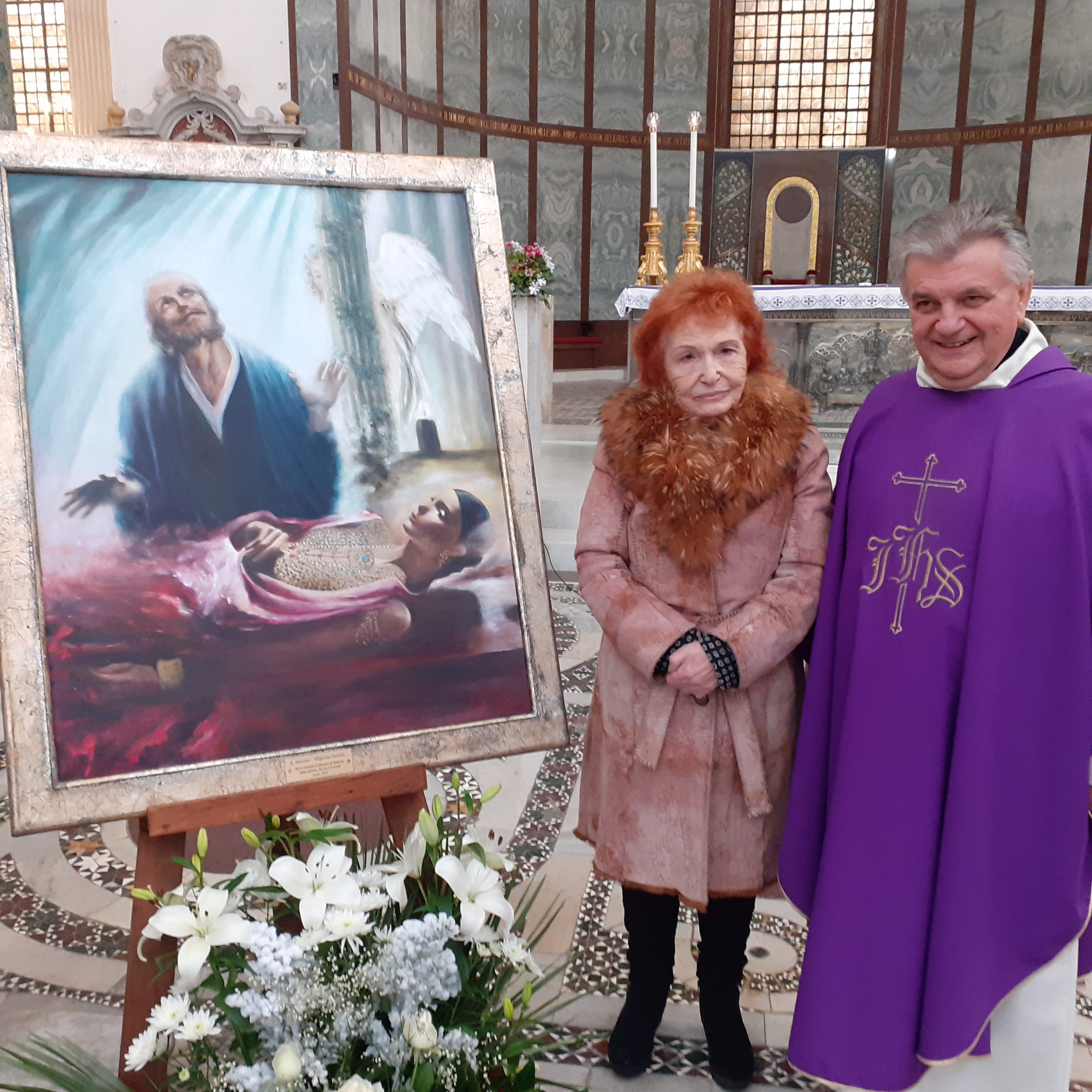 Salerno: artista Teresa Correnti dona a Cattedrale sua opera su San Matteo