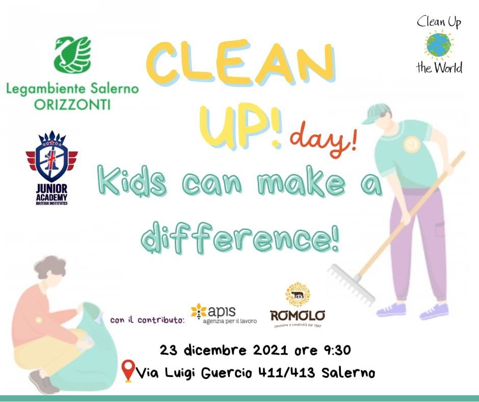 Salerno: Legambiente – British Institutes “Clean up day! Kids can a make a difference!”
