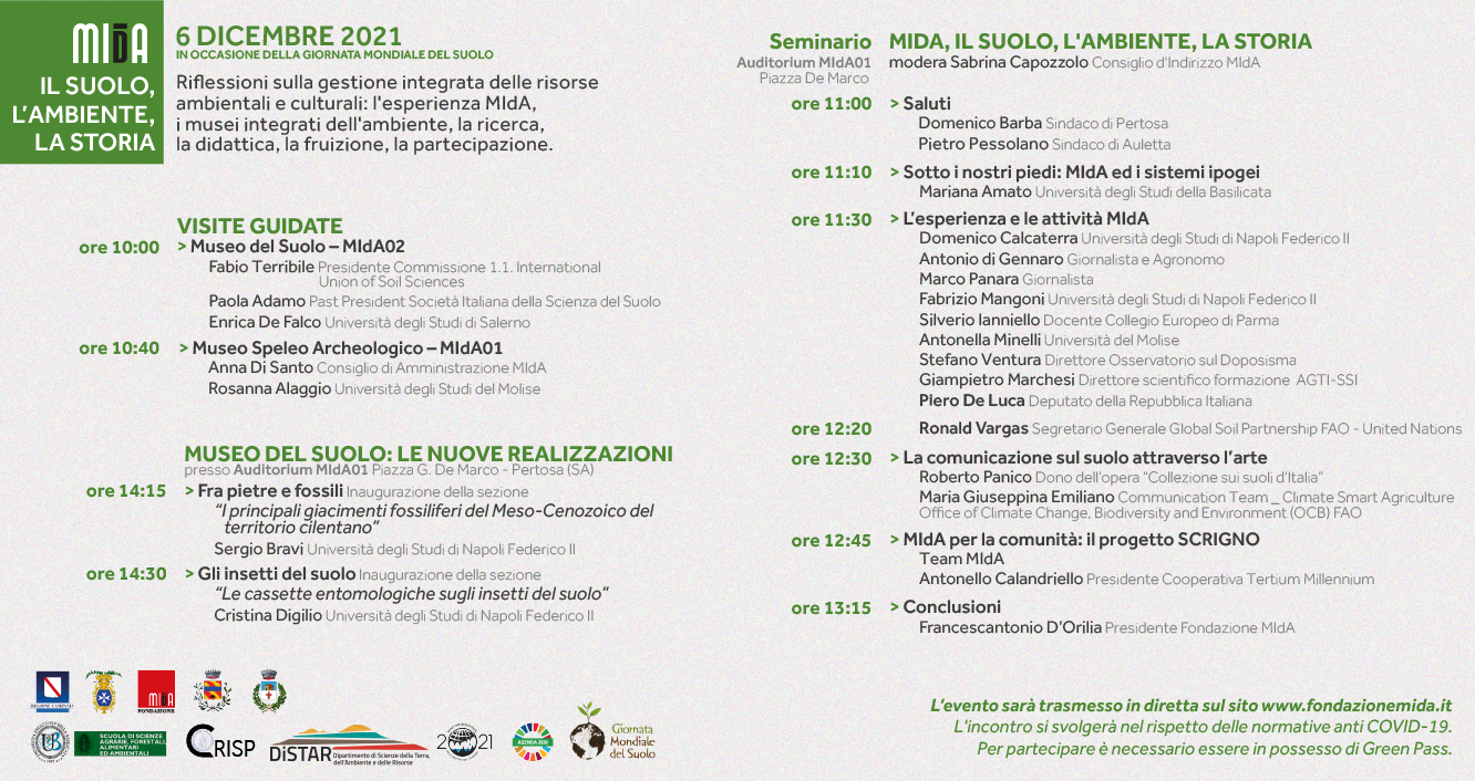 Pertosa: Fondazione MIdA, giornata del Suolo. con on. Piero De Luca