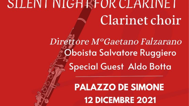 Bracigliano: spettacolo musicale “Silent Night For Clarinet – Clarinet Choir”