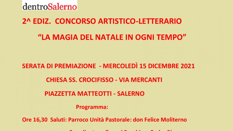 Salerno: Concorso “La magìa del Natale in ogni tempo”, boom di partecipanti, 950 lavori