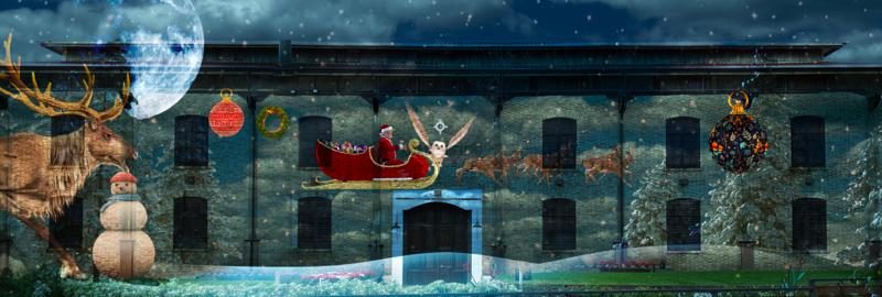 Capaccio Paestum: “Natale in Wonderland”, al via video mapping su facciata ex tabacchificio