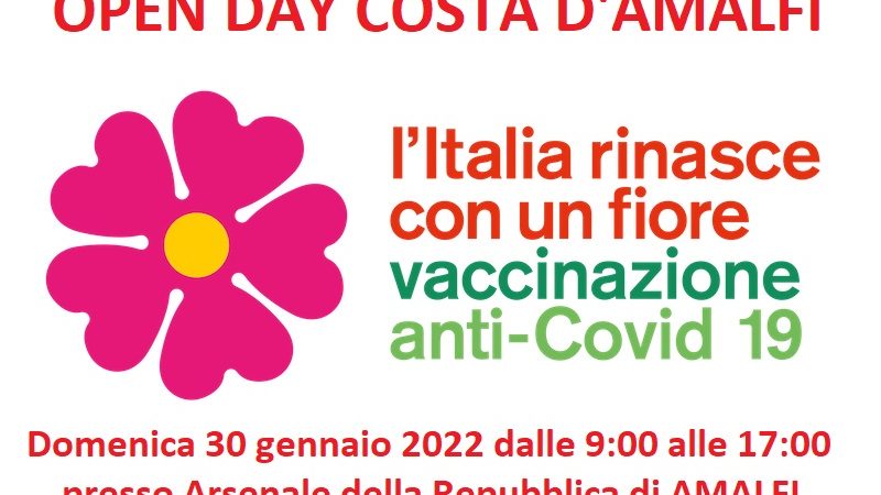 Amalfi: Covid,  Open day vaccinale in Arsenale