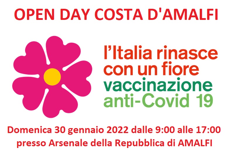 Amalfi: Covid,  Open day vaccinale in Arsenale