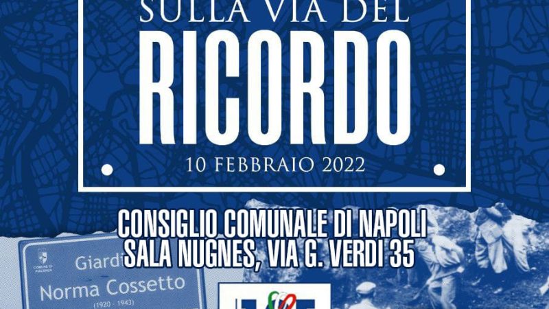 Napoli: Comitato 10 Febbraio, conferenza su Foibe “Sulla via del ricordo”