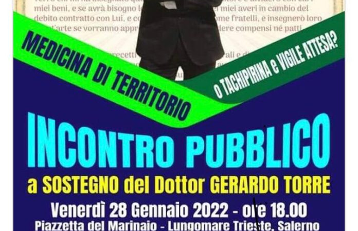 Salerno: Covid, dott. Gerardo Torre, sospensiva dall’Ordine per l’apostolo degl’infermi?