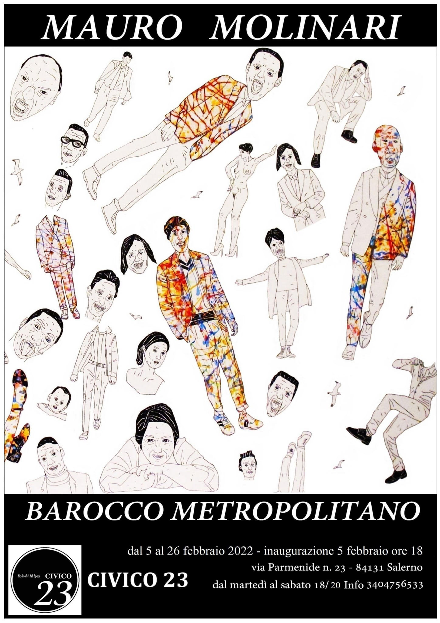 Salerno: “Barocco Metropolitano”, personale di Molinari al Civico 23 No Profit Art Space
