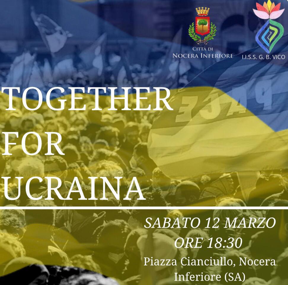 Nocera Inferiore: “Together for Ucraina”, assessore Fortino “Pace contro ogni forma di violenza!”