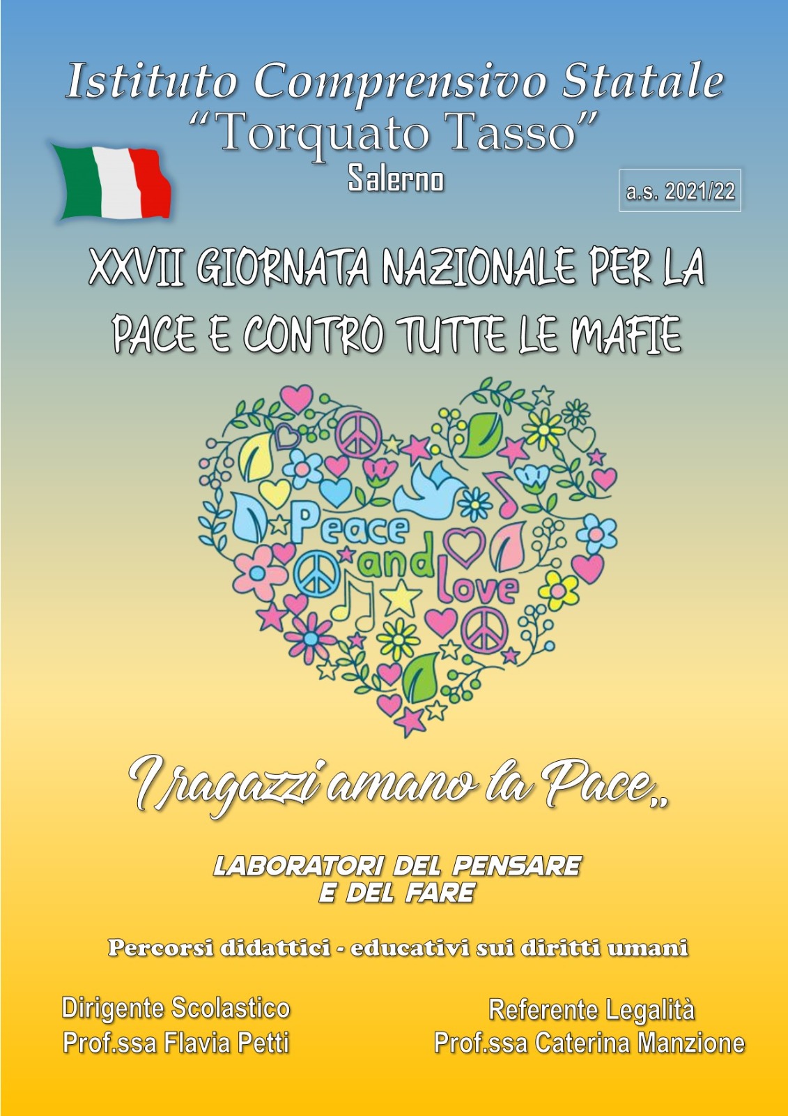 Salerno: IC “T. Tasso”, XVII Giornata Nazionale dell’Impegno e della Memoria contro tutte le mafie