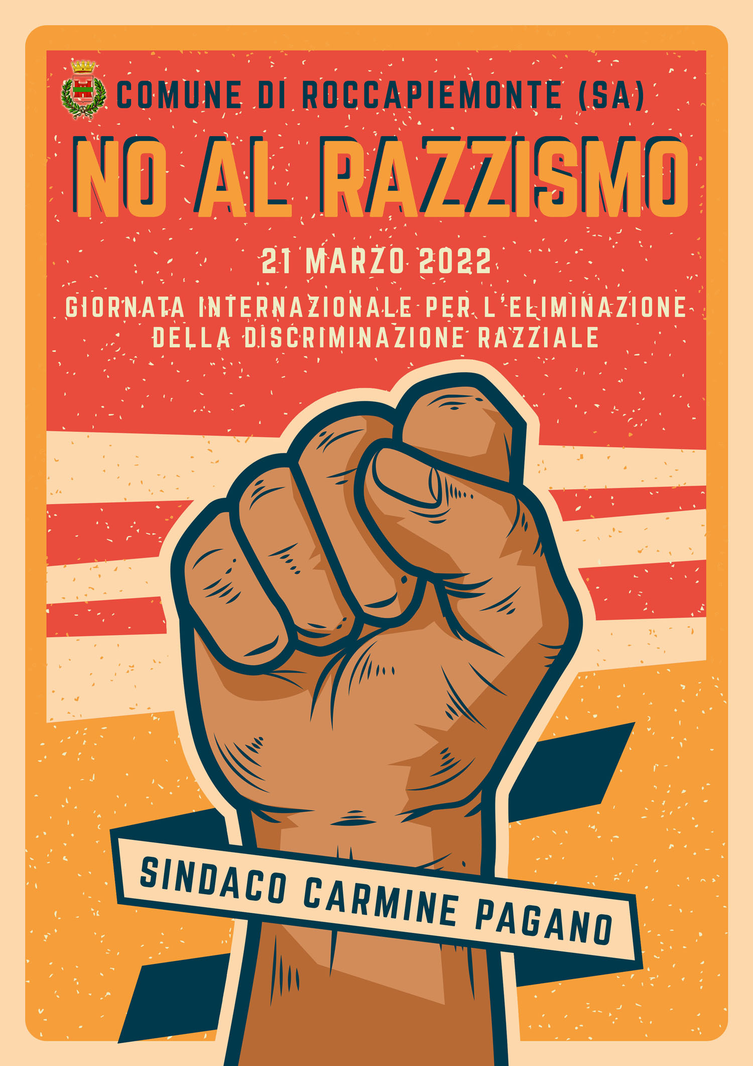 Roccapiemonte: Giornata Internazionale per Eliminazione Discriminazioni Razziali, Sindaco Pagano “Impegno di tutti”