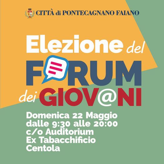 Pontecagnano Faiano: Forum dei Giovani, 22 Maggio 2022 votazioni