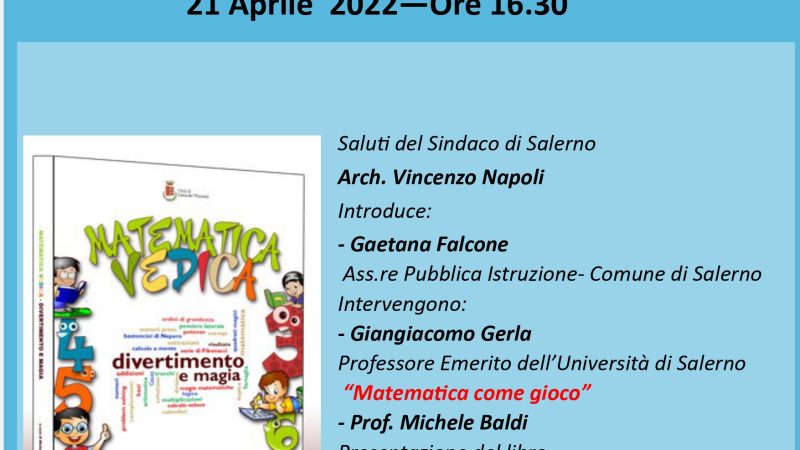 Salerno: convegno a Palazzo di Città “I giochi nella Didattica della Matematica”
