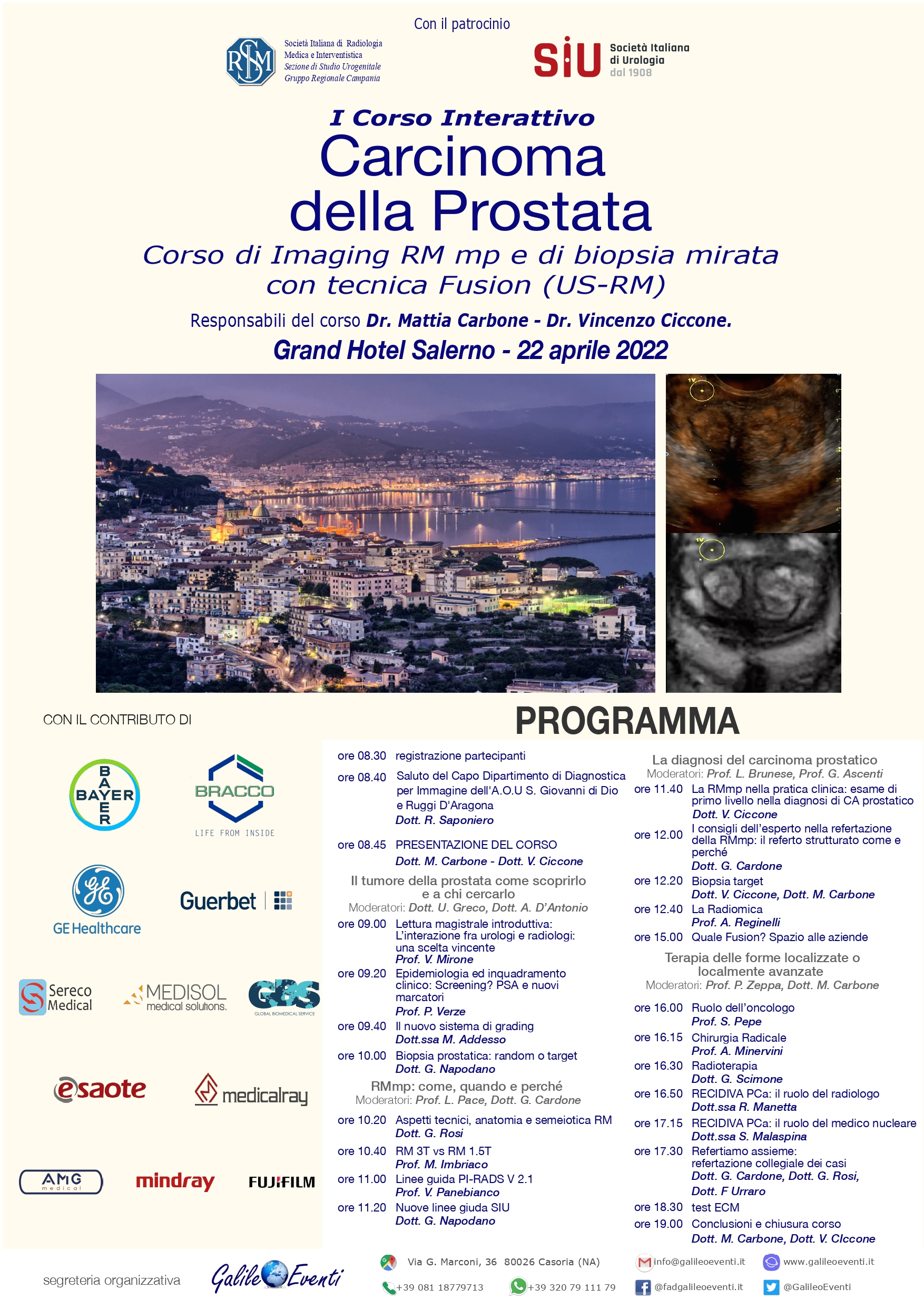 Salerno: AOU “San Giovanni di Dio e Ruggi d’Aragona”, I Corso interattivo su carcinoma prostatico