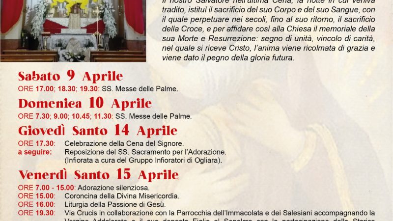 Salerno: Santuario Maria SS. del Carmine, Settimana Santa di preghiera e raccoglimento