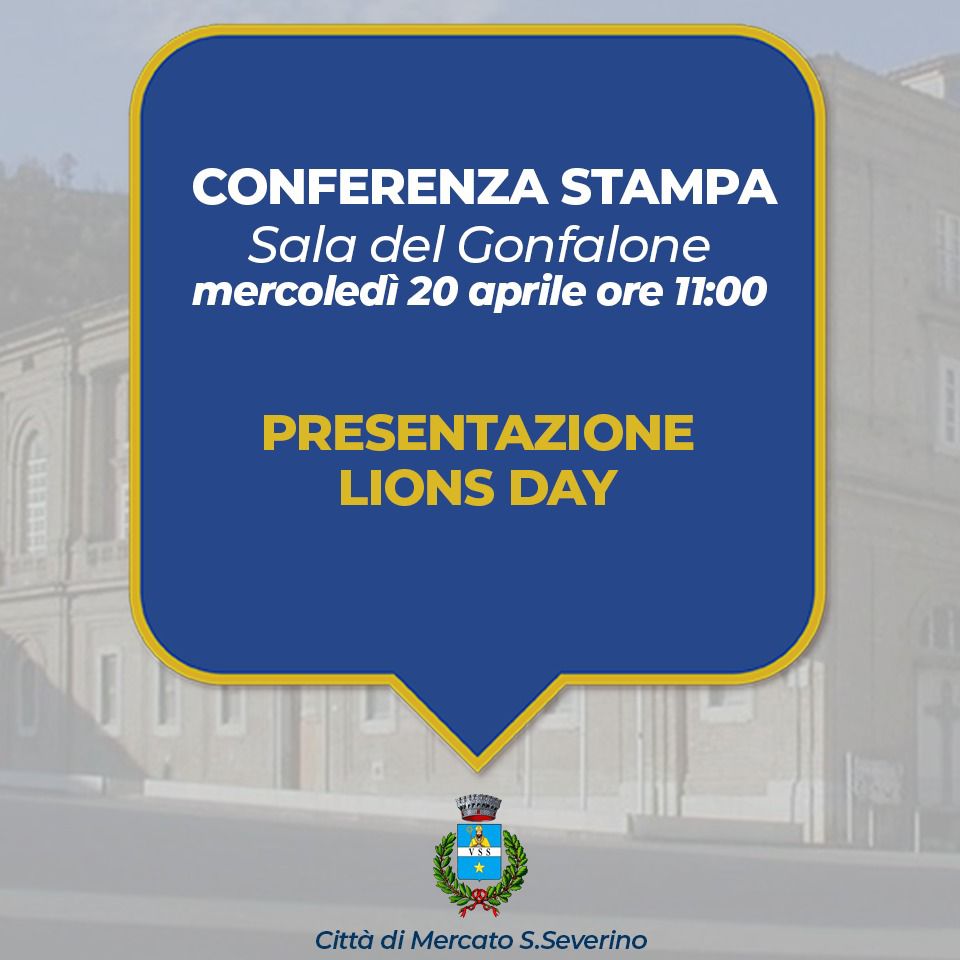 Mercato San Severino: Lions Day, conferenza stampa
