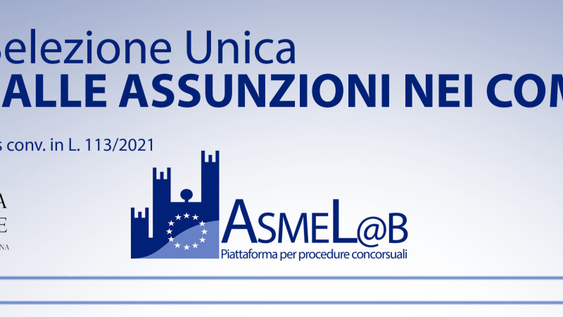 Maxi concorso ASMEL per assunzioni rapide in 101 comuni di tutt’ Italia per diplomati e laureati
