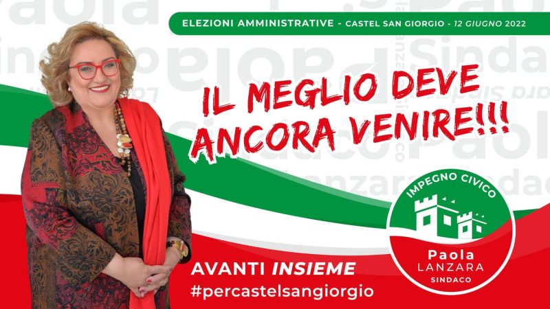 Castel San Giorgio: Amministrative, Avanti Insieme con Paola Lanzara Sindaco