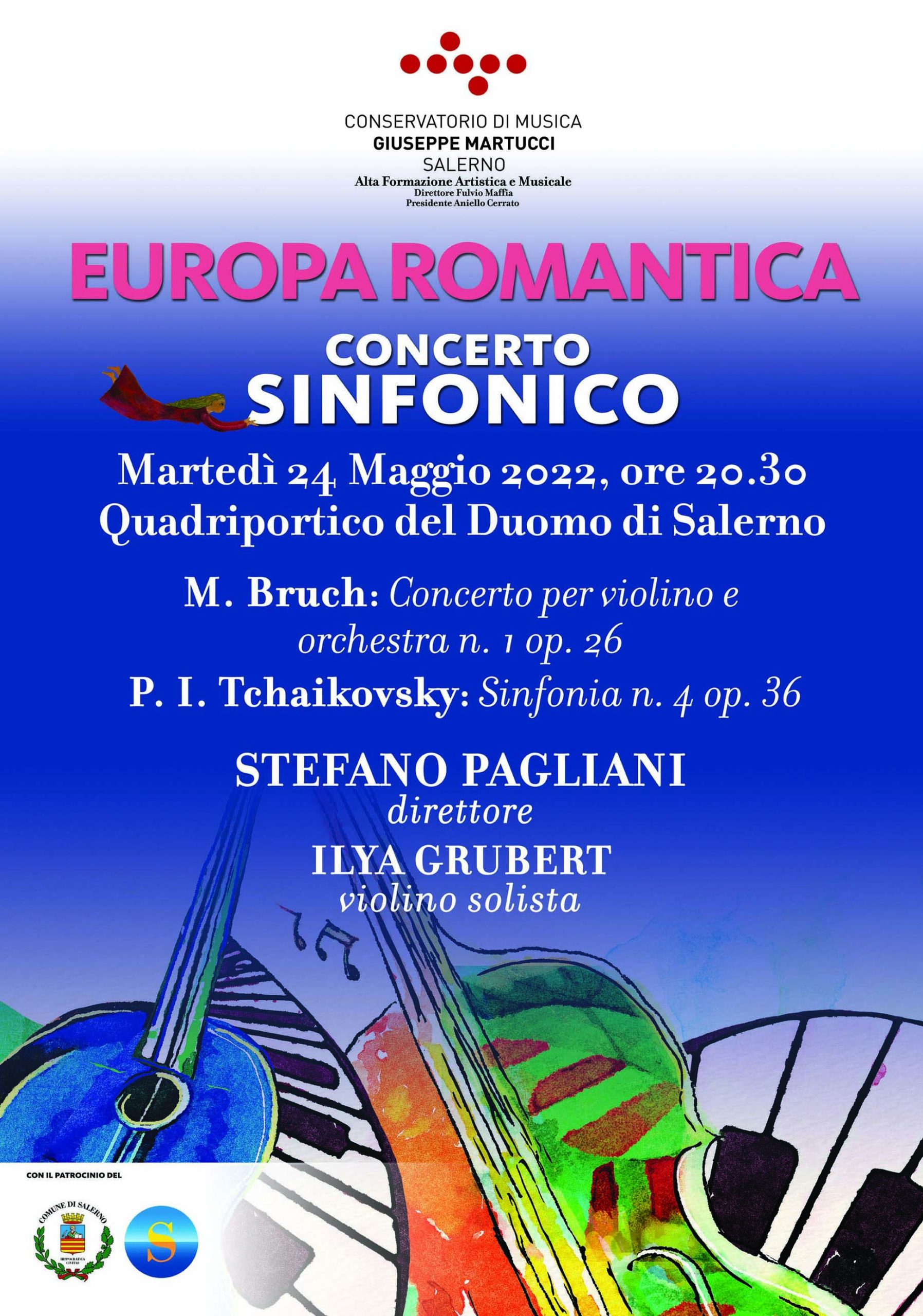 Salerno: Concerto Sinfonico “Europa Romantica” al Quadriportico del Duomo