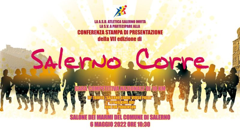 Salerno: podismo, “Salerno corre 2022”