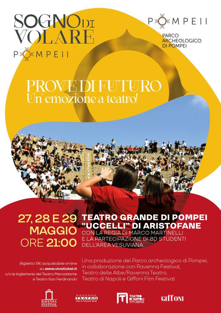 Pompei: Parco archeologico, progetto “Sogno di volare” per giovani