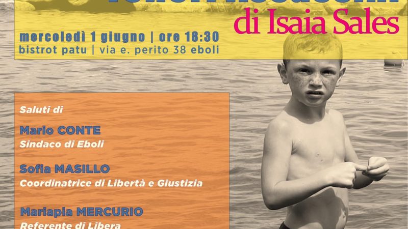  Eboli: presentazione libro di Isaia Sales “Teneri assassini. Il mondo delle babygang a Napoli”