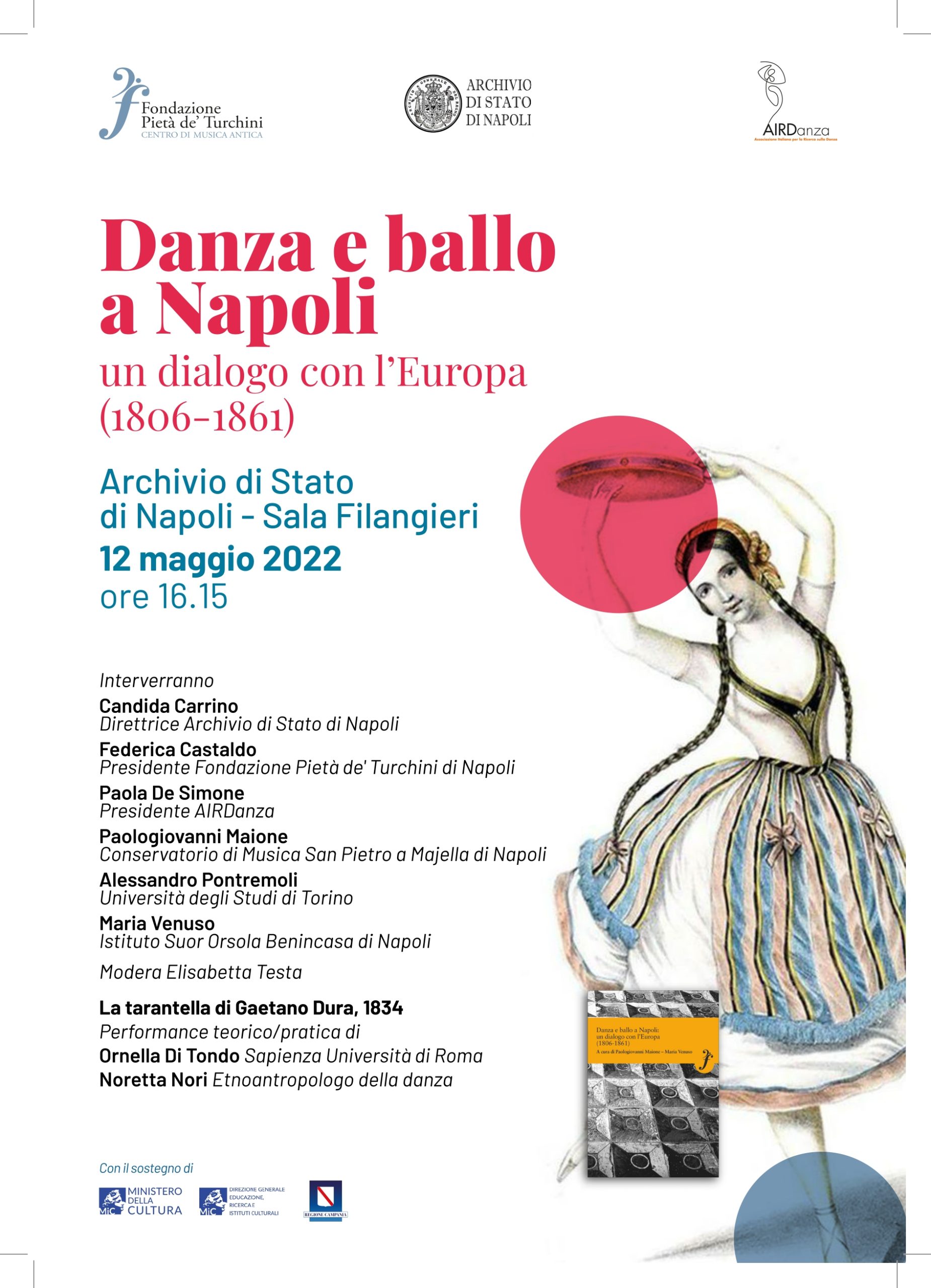 Napoli: Archivio di Stato, presentazione libro “Danza e ballo a Napoli, un dialogo con l’Europa”