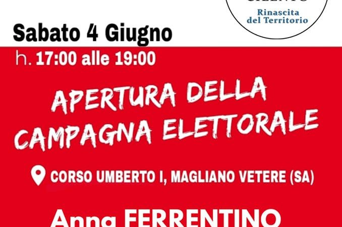 Magliano Vetere: Amministrative, candidata Sindaco Anna Ferrentino con lista Rinascimento Cilento