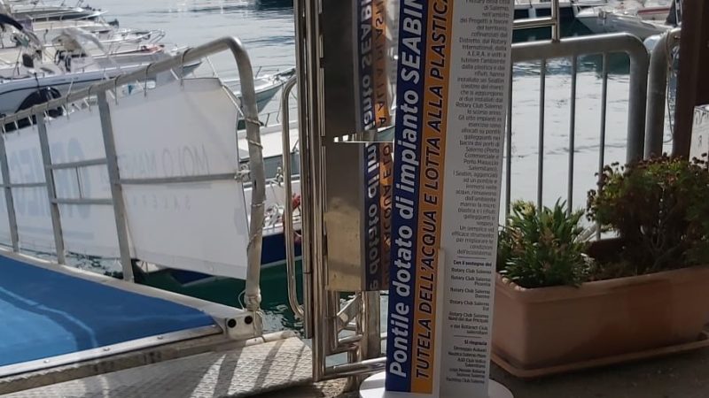 Salerno: Rotary Club, Progetto Nereus, inaugurazione 6 impianti Sea Bin, conferenza stampa