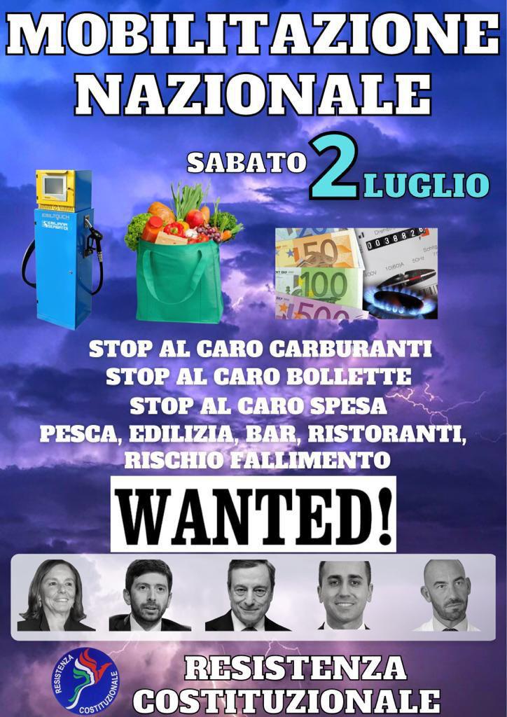 Salerno: Wanted, manifestazione pubblica contro caro vita