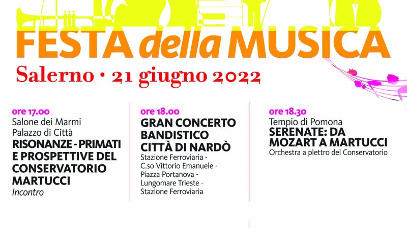 Salerno: Conservatorio “G.Martucci” celebra Festa della Musica