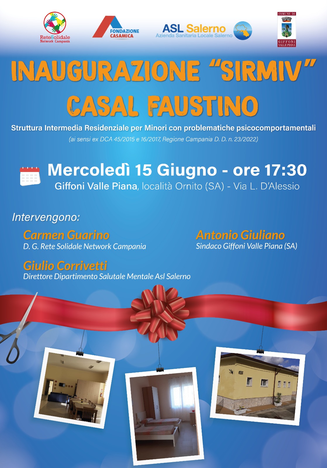 Giffoni Valle Piana: inaugurazione SIRMIV Casal Faustino