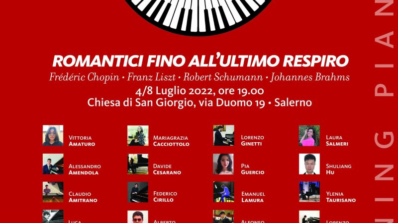 Salerno: alla Chiesa di San Giorgio PIANOSTOP “Romantici fino all’ultimo respiro”