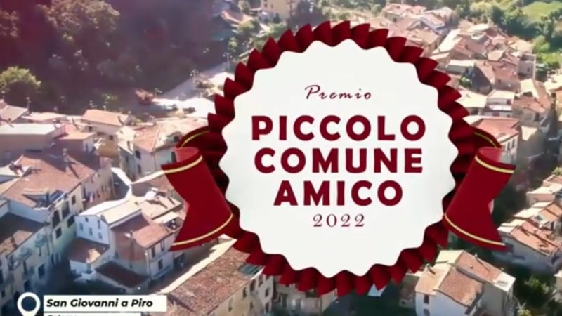  San Giovanni a Piro: premio “Piccolo Comune Amico” I classificato nella sezione Cultura, Arte, Storia 