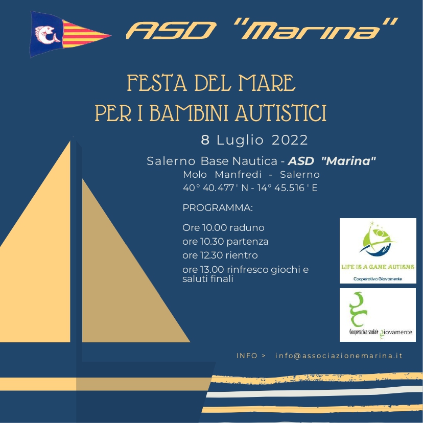 Salerno: Associazione Marina, barche dei soci per bambini autistici assistiti da coop. ‘Giovamente’
