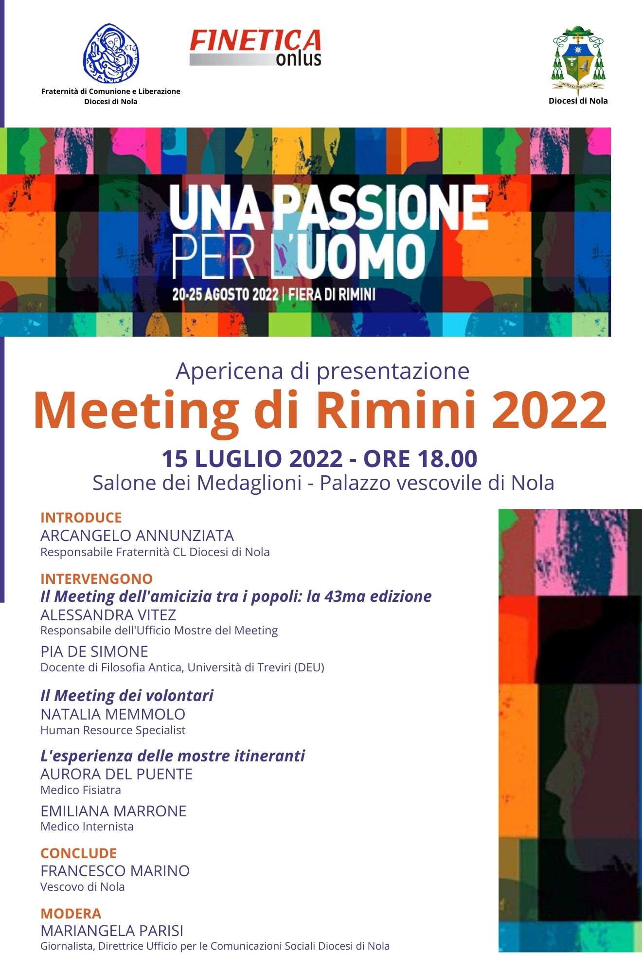 Nola: Comunione e Liberazione, Meeting di Rimini, presentazione 43^ ediz. a Palazzo Vescovile