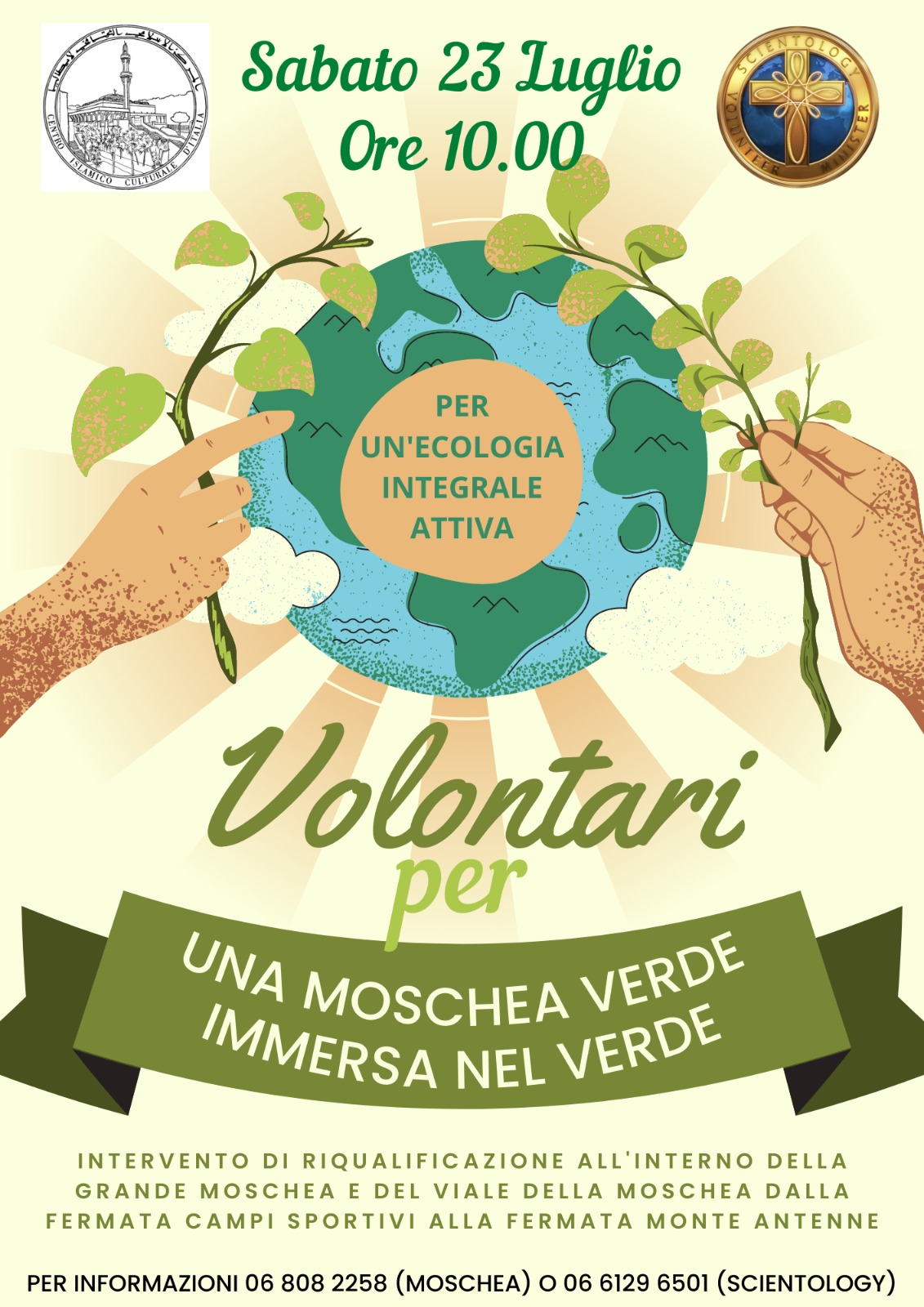Roma: volontari Centro Islamico per Moschea Verde