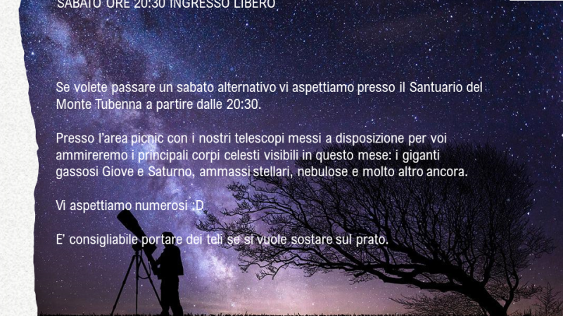 Salerno: Cana, serata astronomica