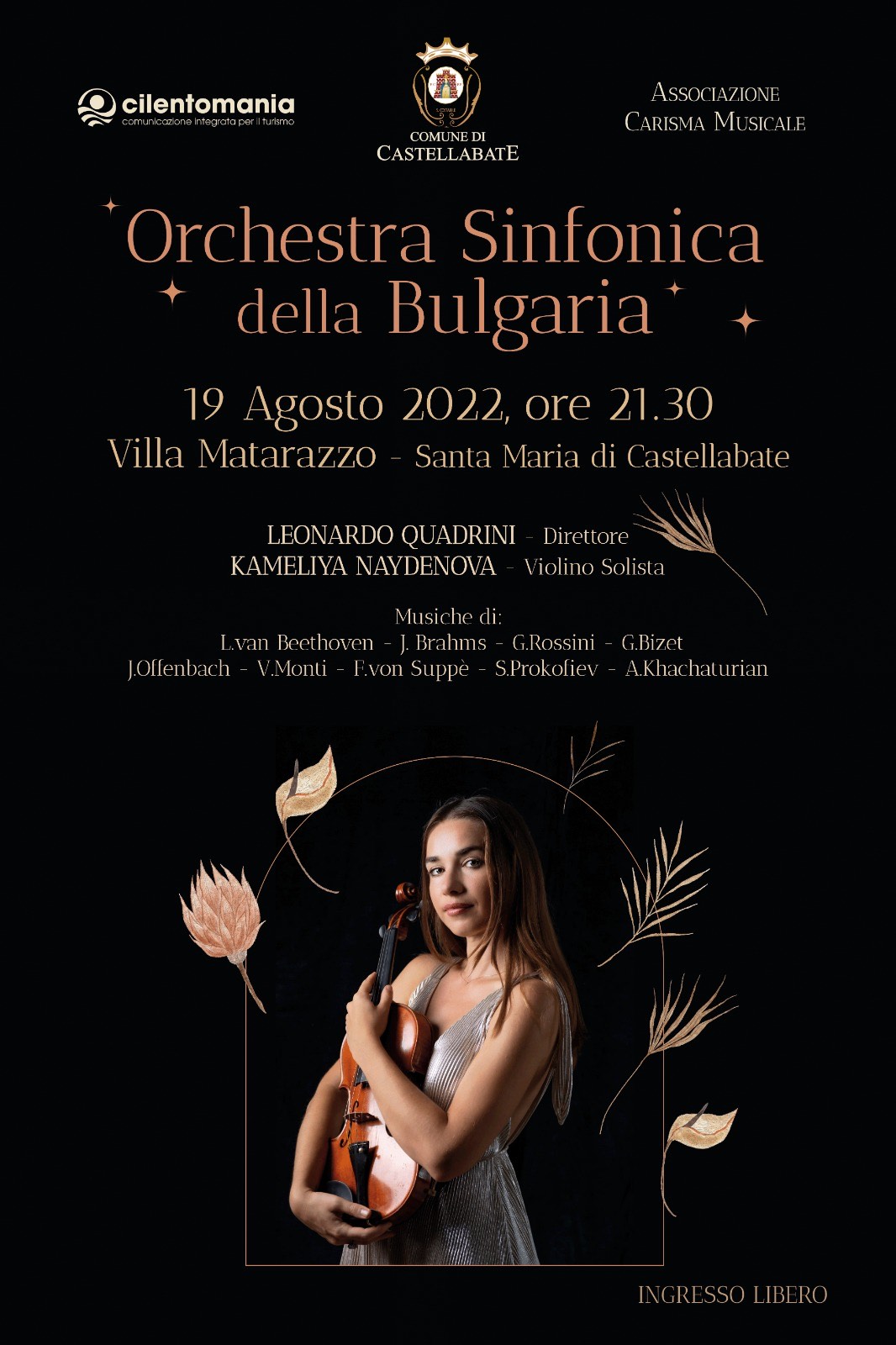 Castellabate: a Villa Matarazzo Orchestra Sinfonica di Bulgaria