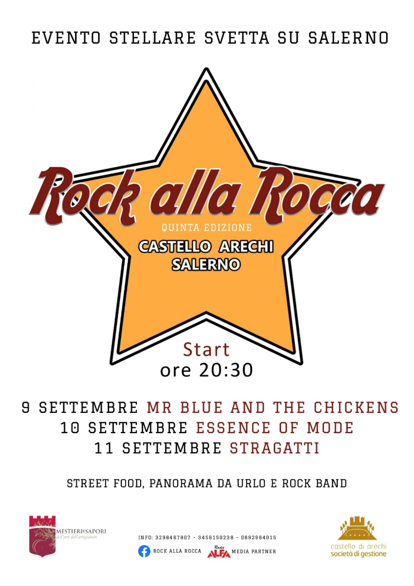 Salerno:  al Castello Arechi “Rock alla Rocca”