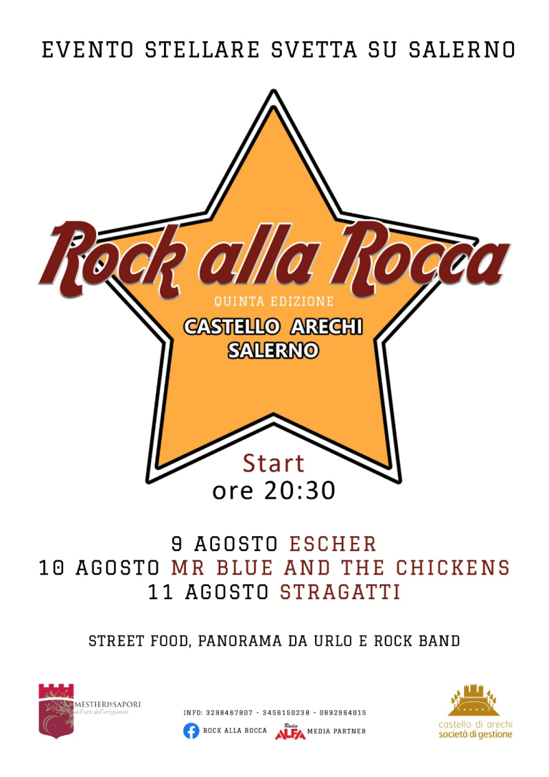 Salerno: al Castello Arechi al via “Rock alla Rocca”
