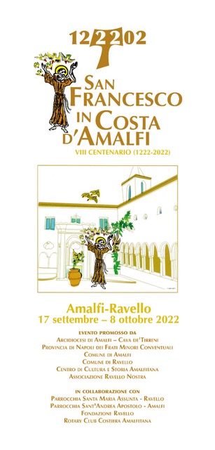 Amalfitana: celebrazioni VIII centenario San Francesco d’Assisi