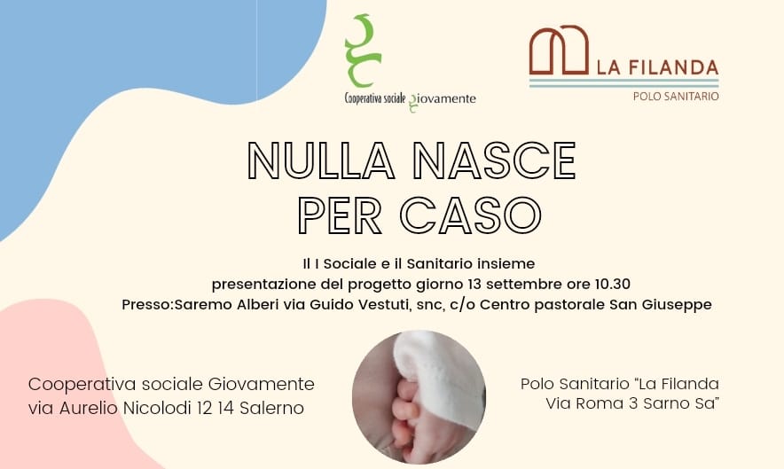 Salerno: Giovamente, progetto “Nulla nasce per caso, il sociale ed il sanitario insieme”, conferenza stampa